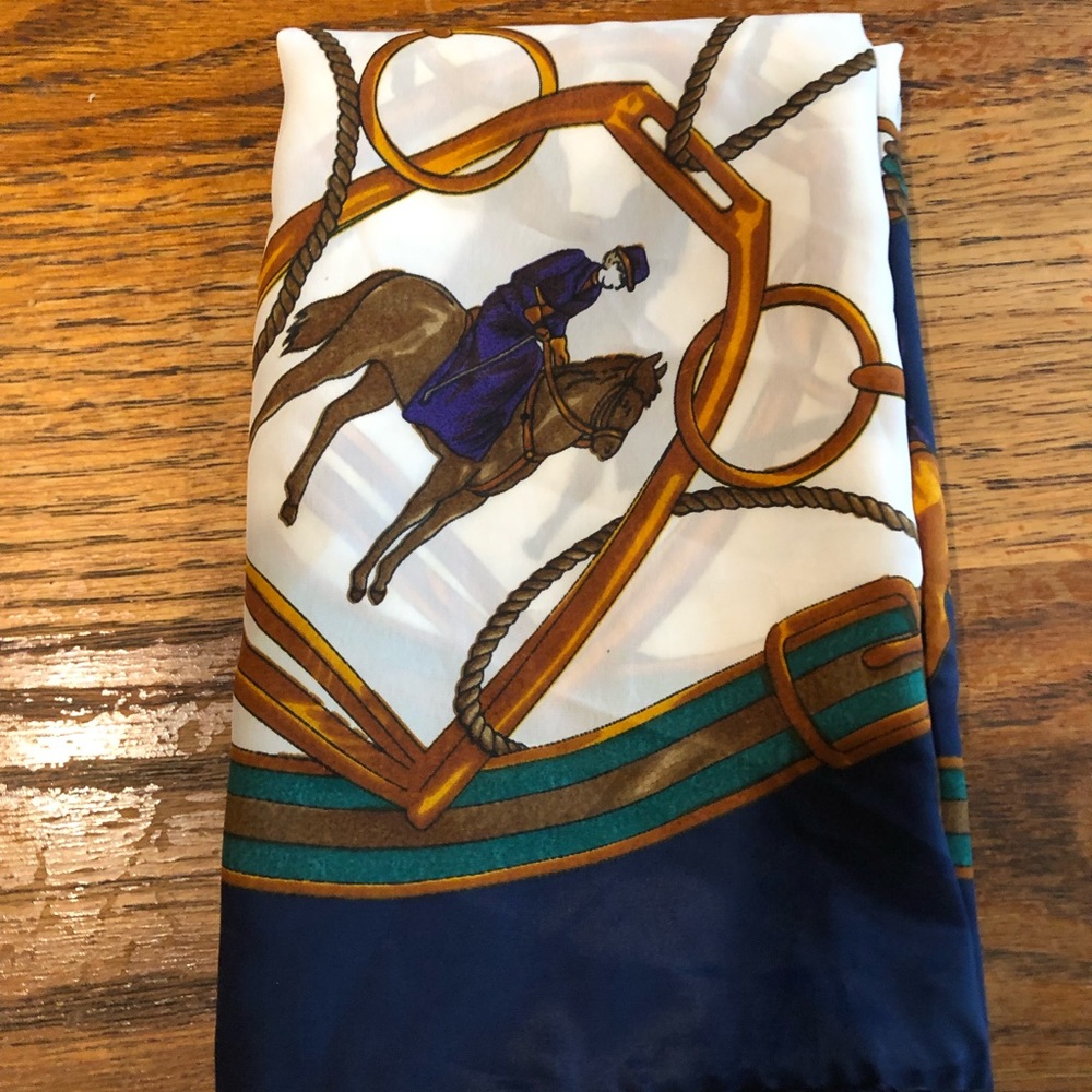 Silk Horse Theme Scarf